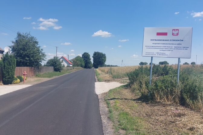 Remont drogi powiatowej nr 2350C Rudunek – Niestronno – Dąbrowa na odcinku od Niestronna do Parlina od km 12+315 do km 19+265 na długości 6,950 km