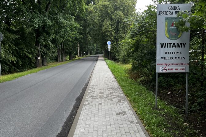 „Remont drogi dla pieszych (chodnika) w ciągu drogi powiatowej nr 2437C Gębice – Ostrowo – Wójcin